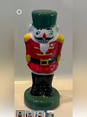 Nora Fleming Green-Red Nutcracker Ornament mini